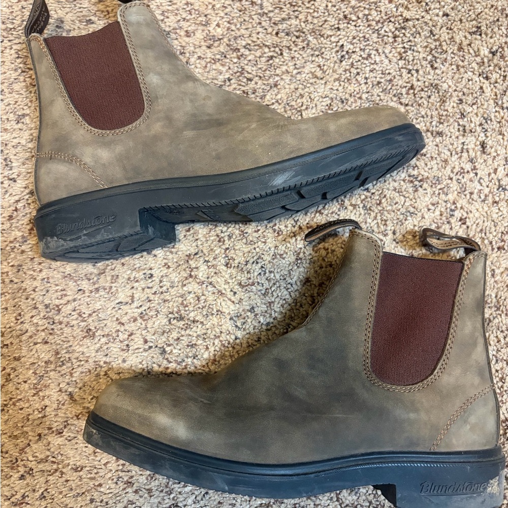Blundstone 1306 Rustic Brown Square Toe Boots 7au… - image 2